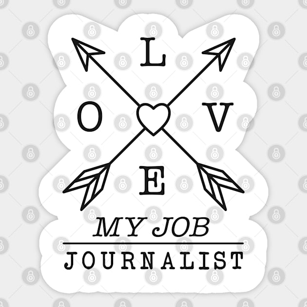 Journalist profession Sticker by SerenityByAlex